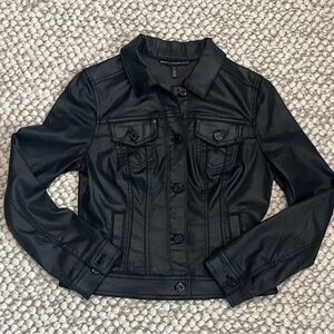 Women’s Petite White House Black Market Black Soft Denim Style Jacket